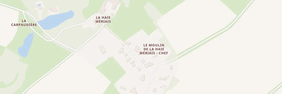 Plan du 22 Moulin Haie Meriais / Chef à Cordemais