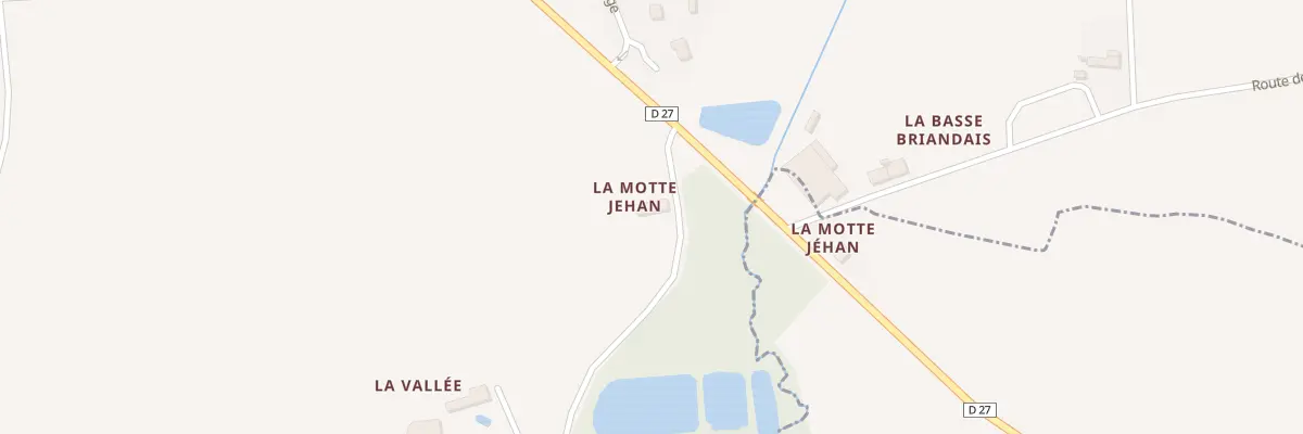 Plan du 72 La Motte Jehan à Langouet