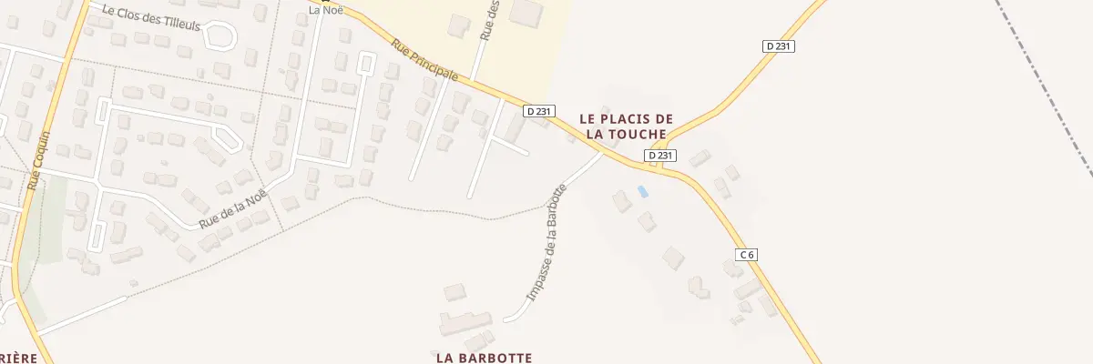 Plan du 6 Imp de la Barbotte à Parthenay-de-Bretagne