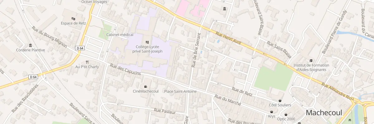 Plan du 7 Rue Brie Serrant à Machecoul-Saint-Même