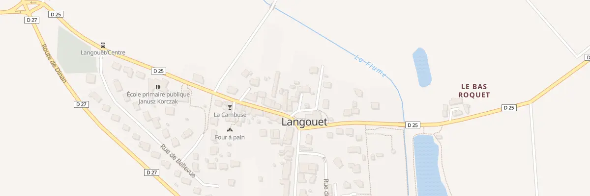 Plan du 3 Rue du Petit Verger à Langouet