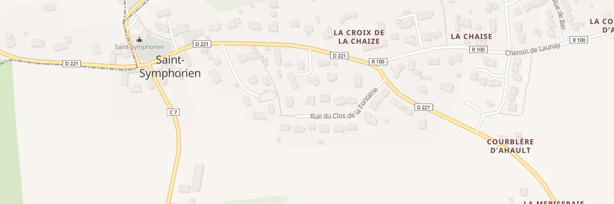 Plan du 8 Rue du Clos de la Fontaine à Saint-Symphorien