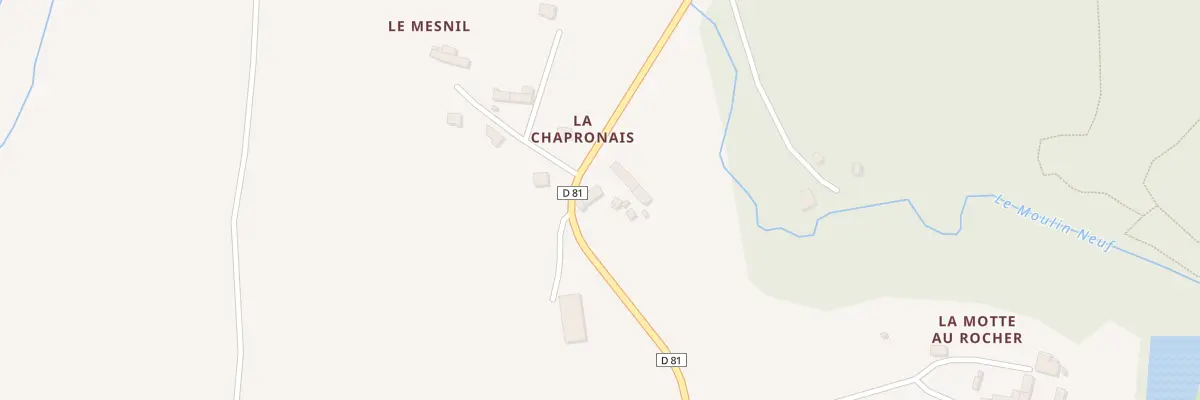 Plan du 5452 La Chapronais à Québriac