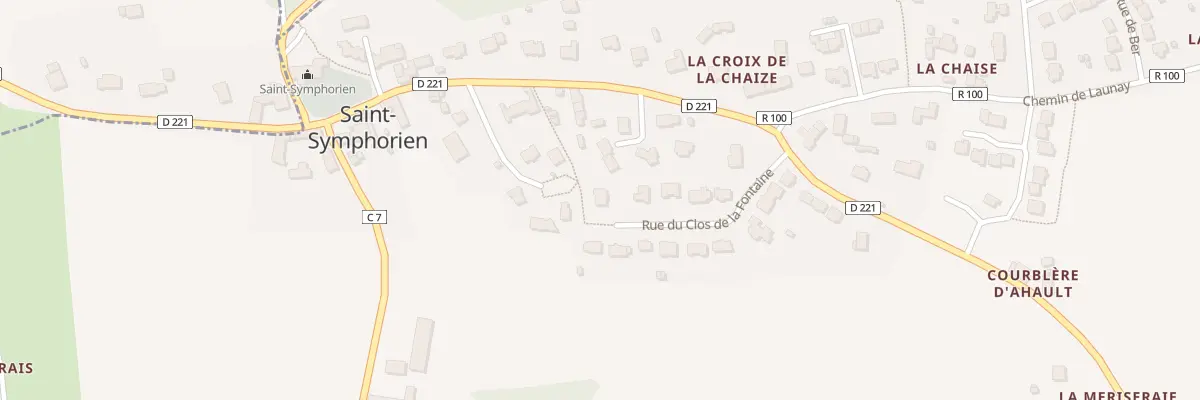 Plan du 10 Rue du Clos de la Fontaine à Saint-Symphorien