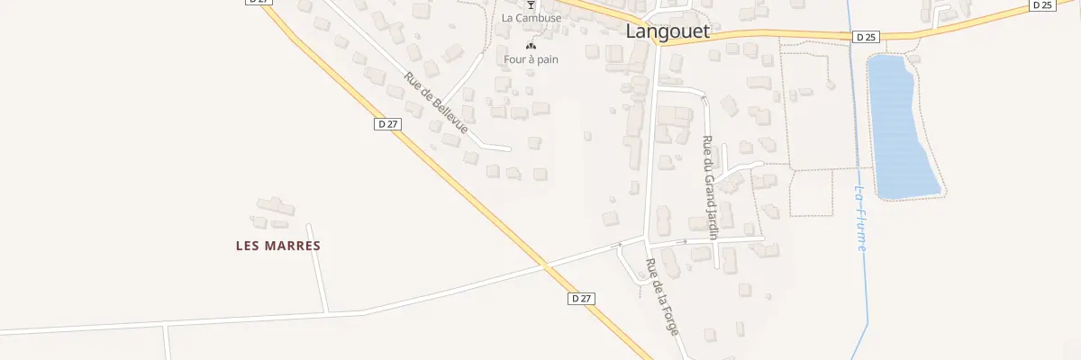 Plan du 30 Rue de Bellevue à Langouet