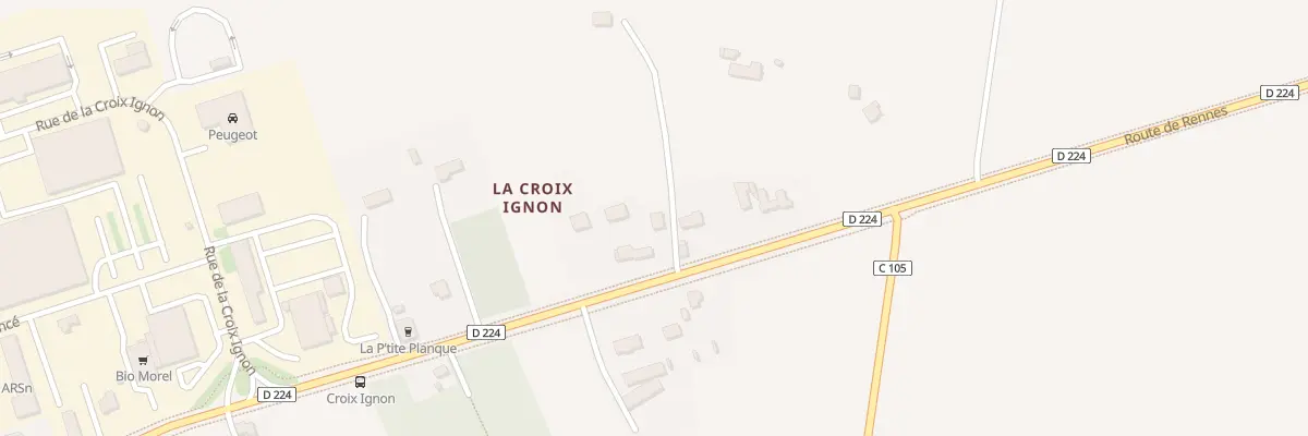 Plan du 15 L’Orgeril à Mordelles