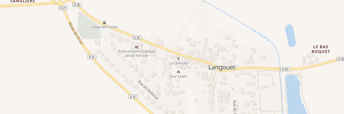 Plan du 17 Rue des Chênes à Langouet