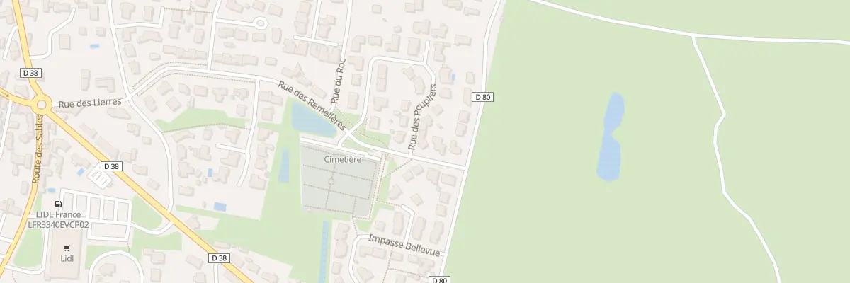 Plan du 2 Rue des peupliers à Brem-sur-Mer