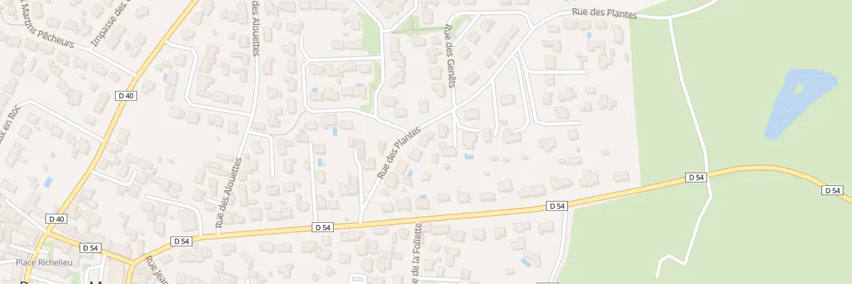 Plan du 10 Rue des plantes à Brem-sur-Mer