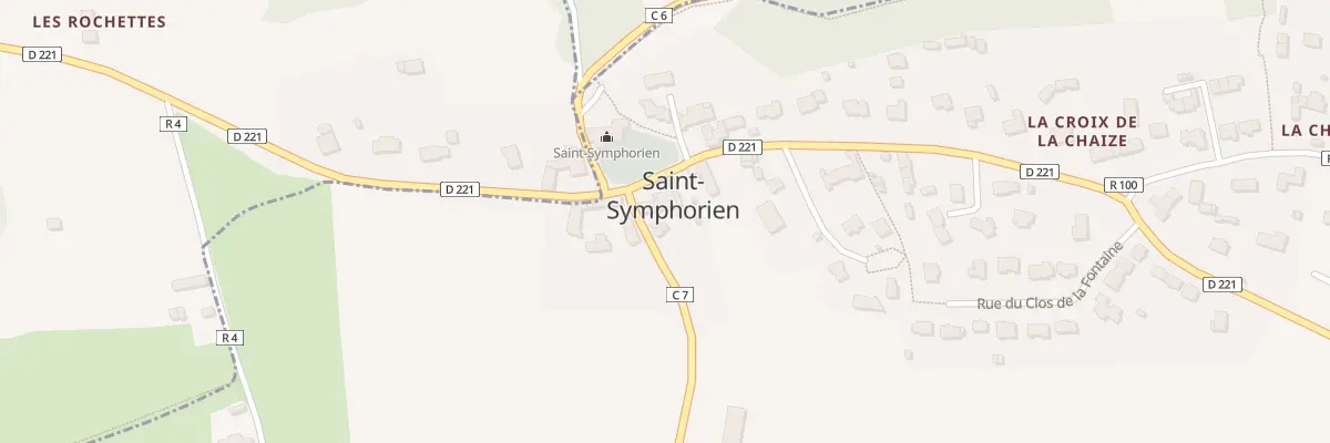 Plan du 7006 Bourg de St Symphorien à Saint-Symphorien