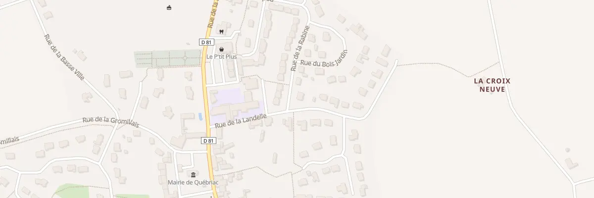 Plan du 1 Rue de la Landelle à Québriac