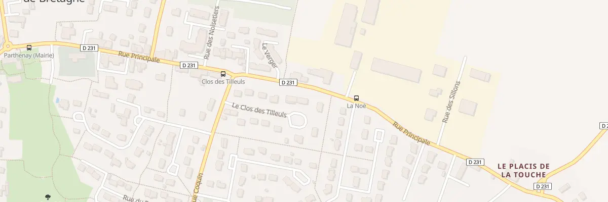Plan du 6 Rue du Clos des Tilleuls à Parthenay-de-Bretagne