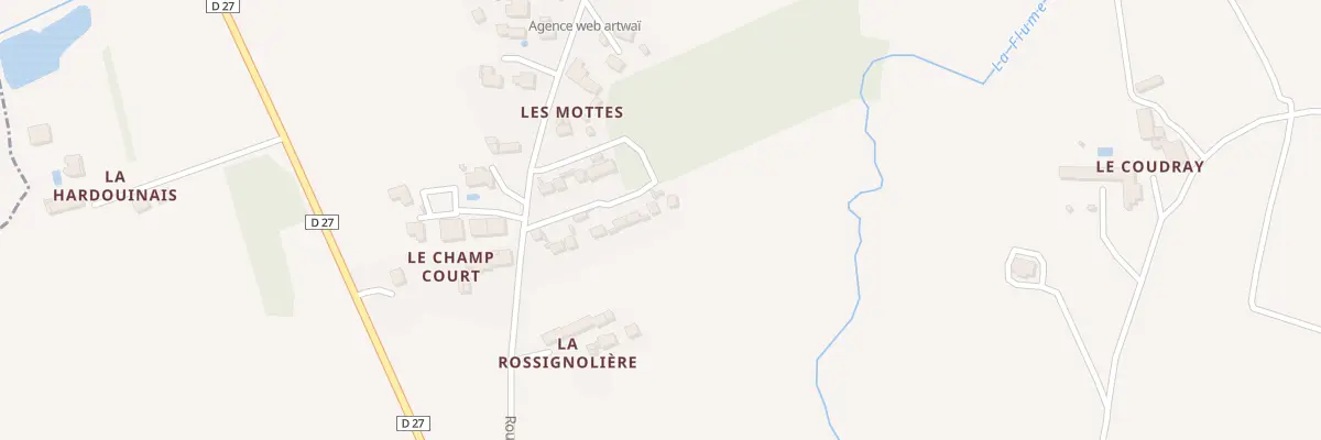 Plan du 16 Hameau de la Pelousière à Langouet