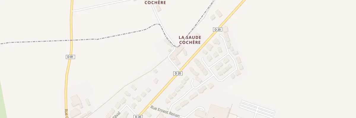 Plan du 1 La Saude Cochère à Tinténiac