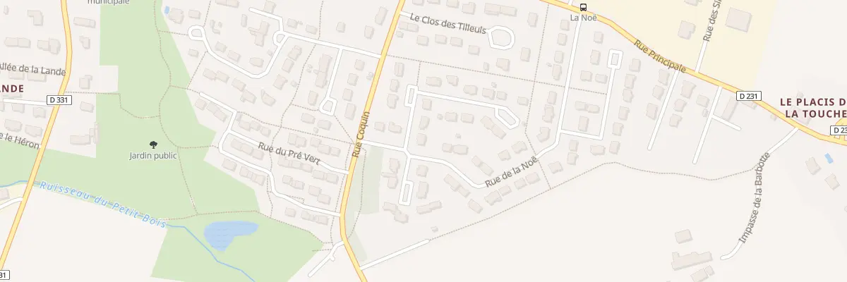 Plan du 2 Rue du Gatis à Parthenay-de-Bretagne