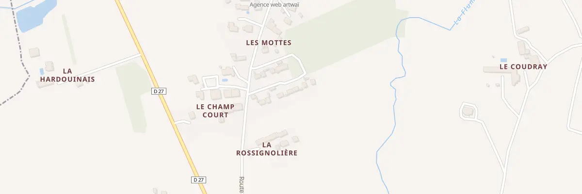 Plan du 12 Hameau de la Pelousière à Langouet