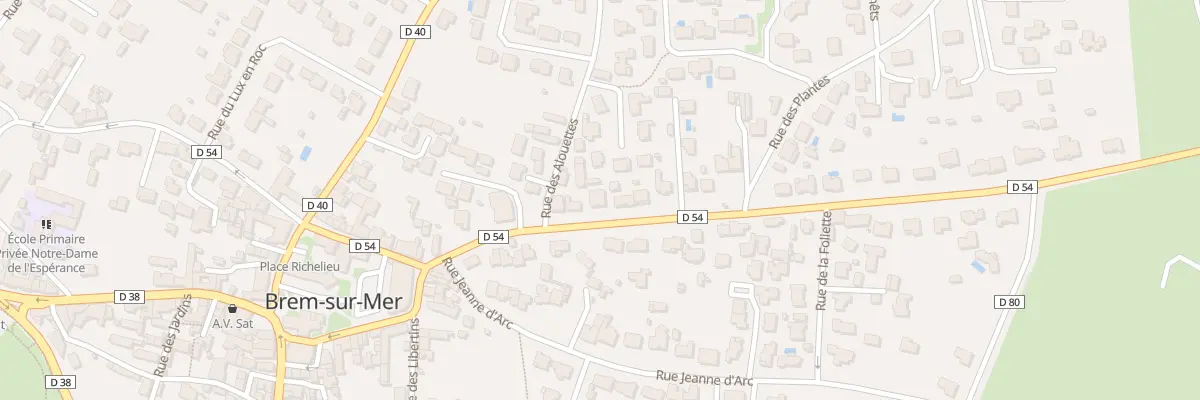 Plan du 16 Rue Mal de Lattre de Tassigny à Brem-sur-Mer