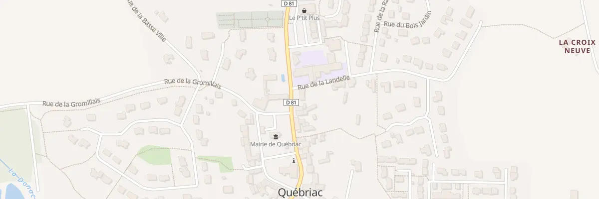 Plan du 2 Rue de la Landelle à Québriac