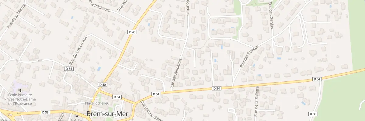 Plan du 2 Rue des alouettes à Brem-sur-Mer