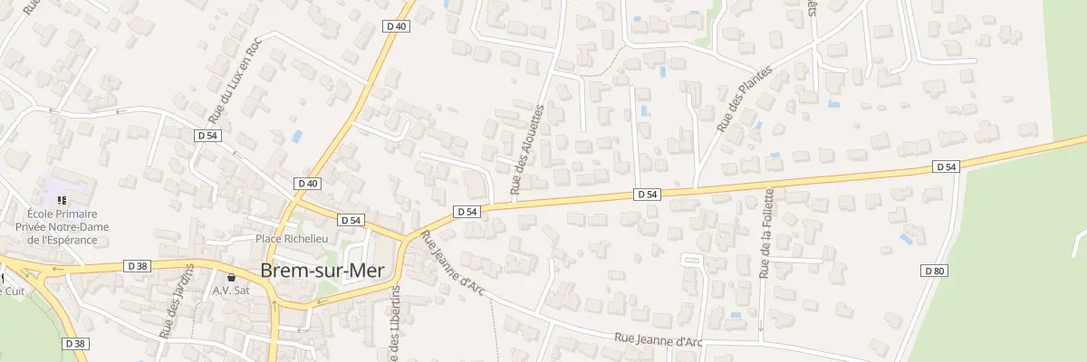 Plan du 14 Rue Mal de Lattre de Tassigny à Brem-sur-Mer