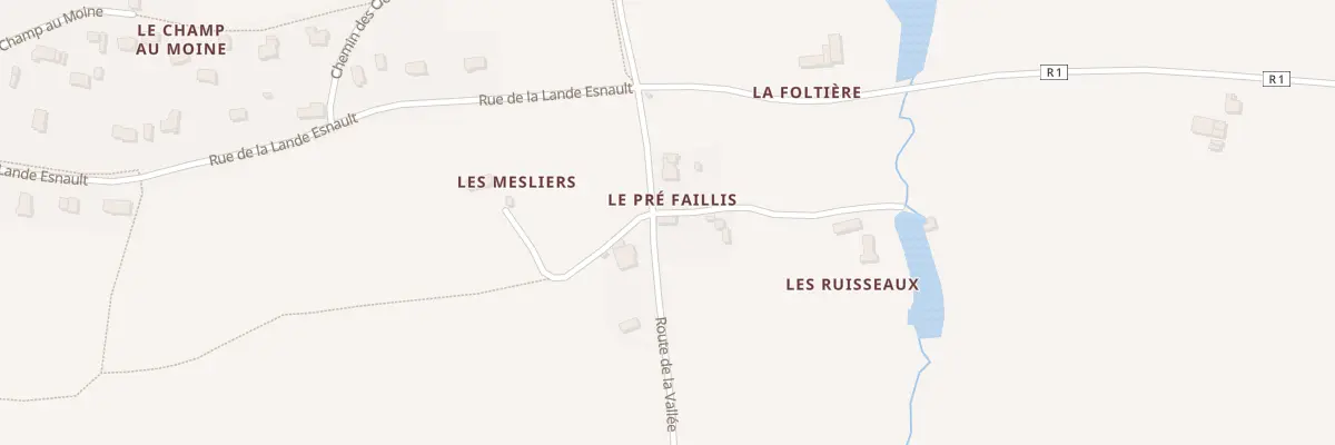 Plan du 105 Rte de la Vallée à Saint-Gondran