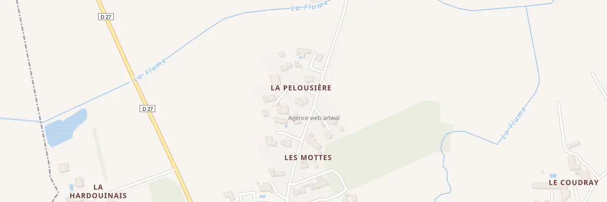 Plan du 595 Rte des Pommiers à Langouet