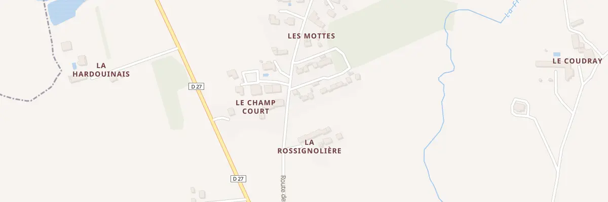Plan du 4 Hameau de la Pelousière à Langouet