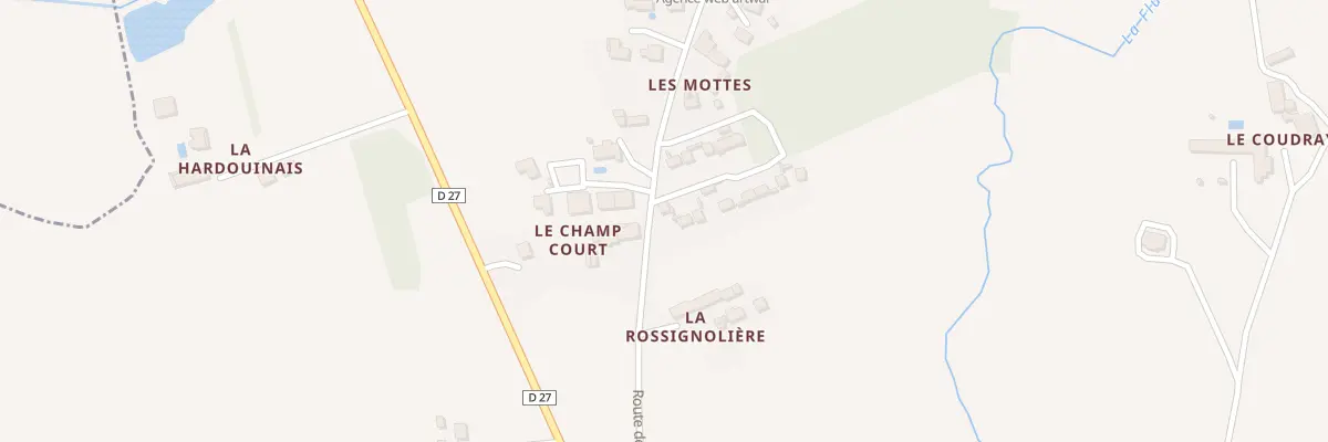 Plan du 2 Hameau de la Pelousière à Langouet