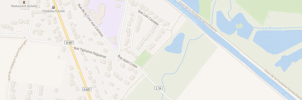 Plan du 22 Rue Eric Tabarly à Tinténiac