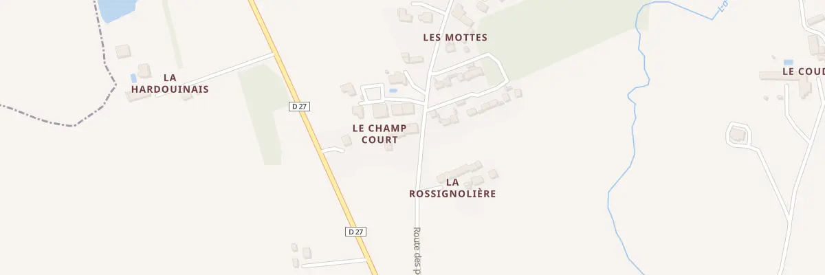 Plan du 233 Rte des Pommiers à Langouet