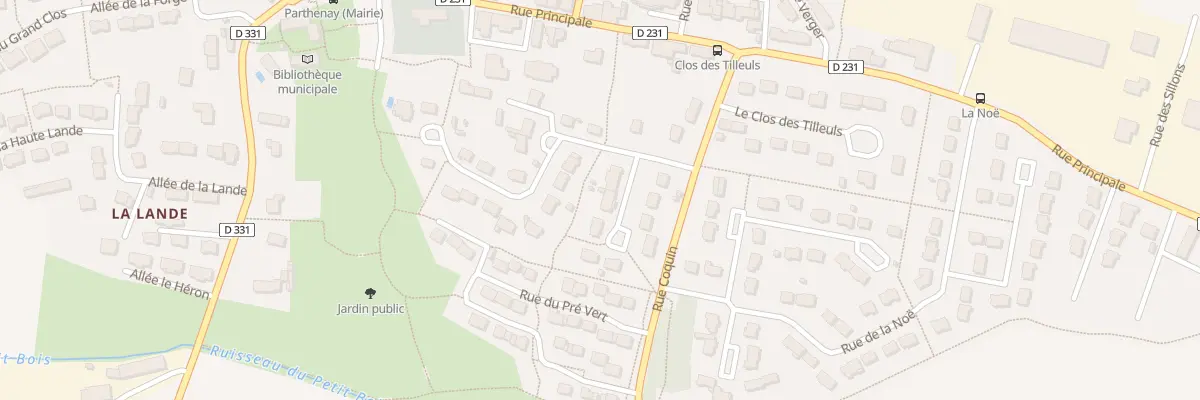 Plan du 5008 Rue du Champ de la Vigne à Parthenay-de-Bretagne