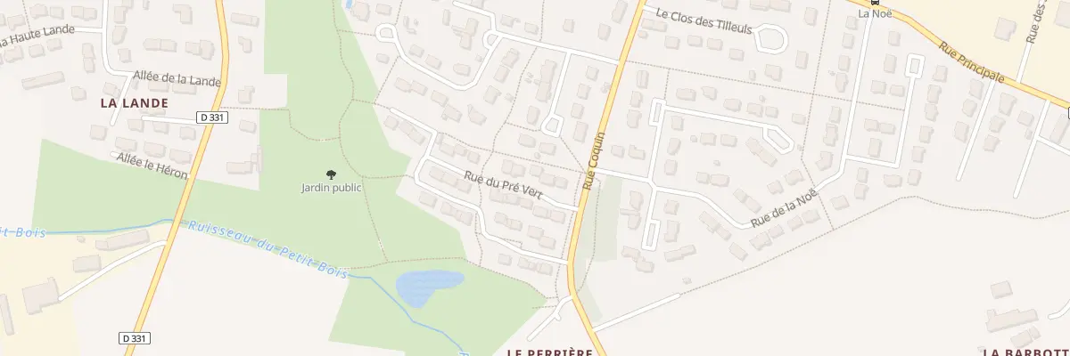 Plan du 6 Rue du Pré Vert à Parthenay-de-Bretagne