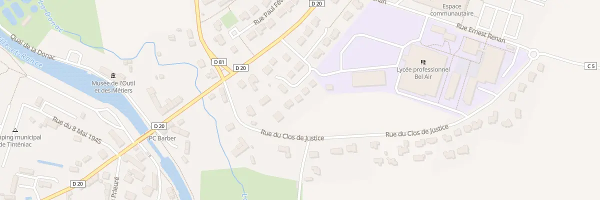 Plan du 5928 All de Bel Air à Tinténiac