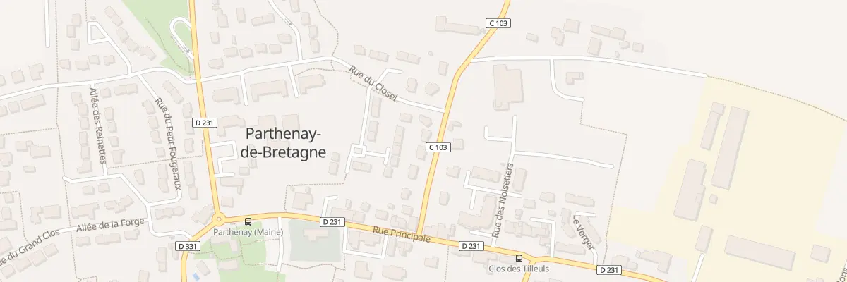 Plan du 7 Rue de la Mare à Parthenay-de-Bretagne