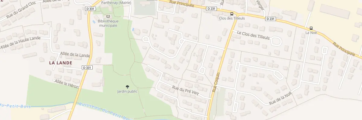 Plan du 28 Le Champ de la Vigne à Parthenay-de-Bretagne