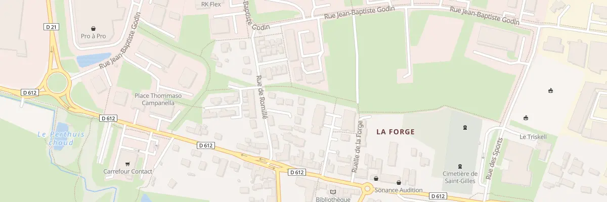 Plan du 5875 Pl de Roumanie à Saint-Gilles