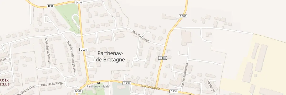 Plan du 7 Rue du Closel à Parthenay-de-Bretagne
