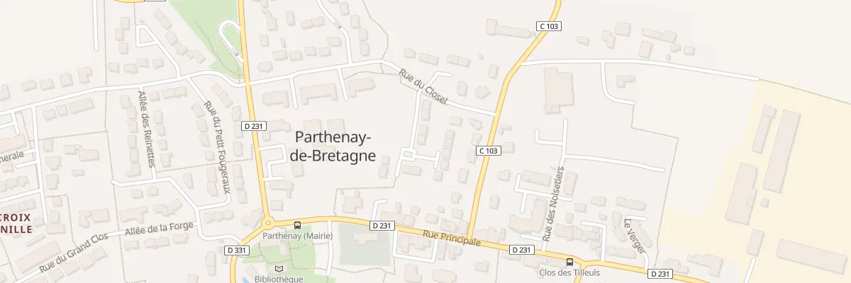 Plan du 11 Rue du Closel à Parthenay-de-Bretagne