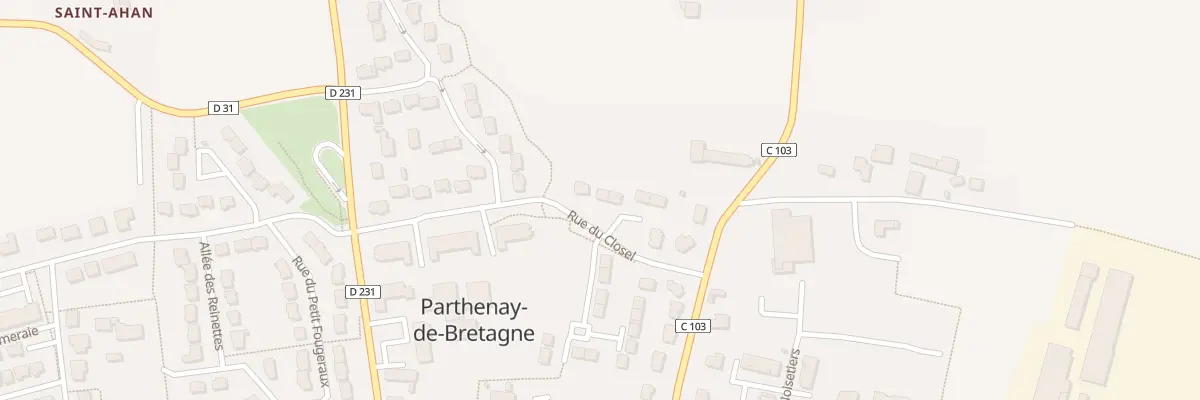 Plan du 10 Rue du Closel à Parthenay-de-Bretagne