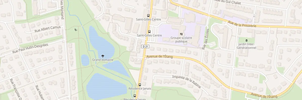 Plan du 1 Av de l’Etang à Saint-Gilles