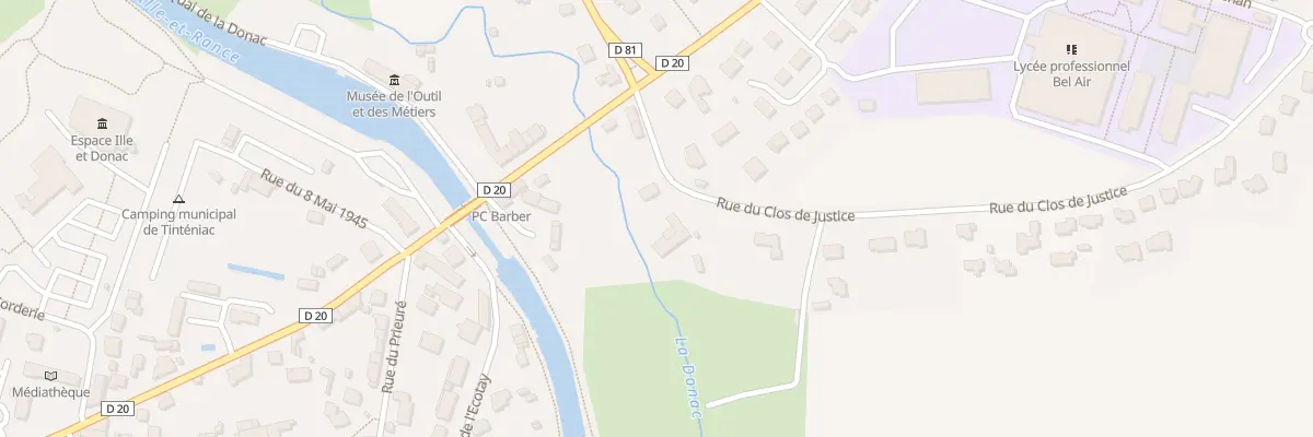 Plan du 5 Rue du Moulin de l’Abbesse à Tinténiac