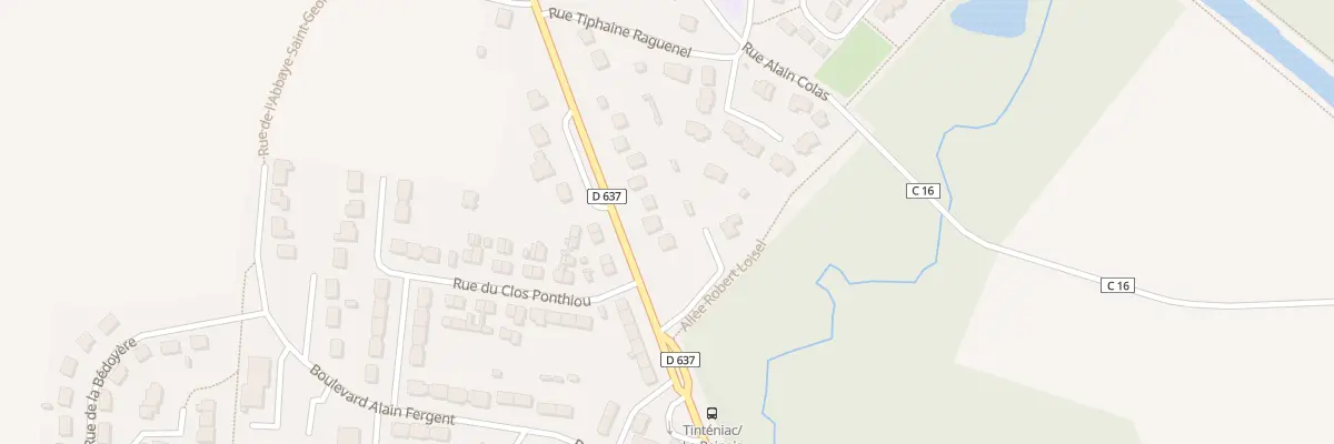 Plan du 35 Av Duguesclin à Tinténiac