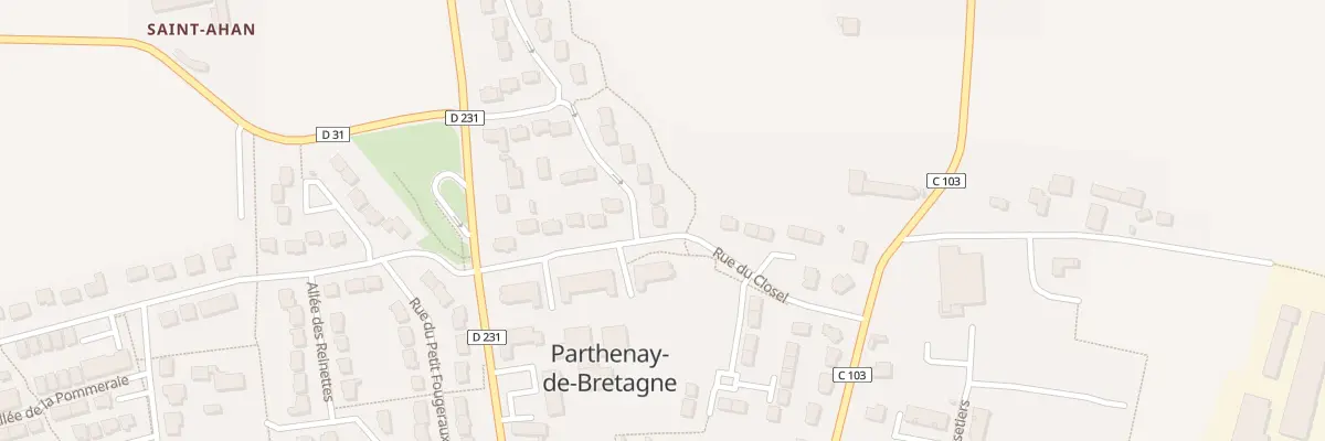 Plan du 21 Rue de la Prée à Parthenay-de-Bretagne