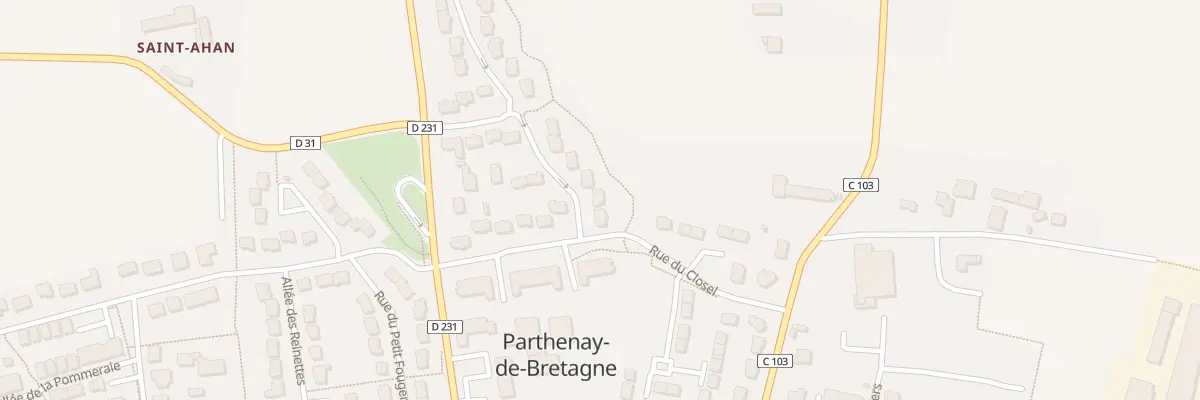 Plan du 19 Rue de la Prée à Parthenay-de-Bretagne