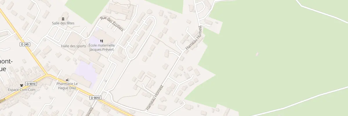 Plan du 1B Hameau Homest Beaumont à La Hague