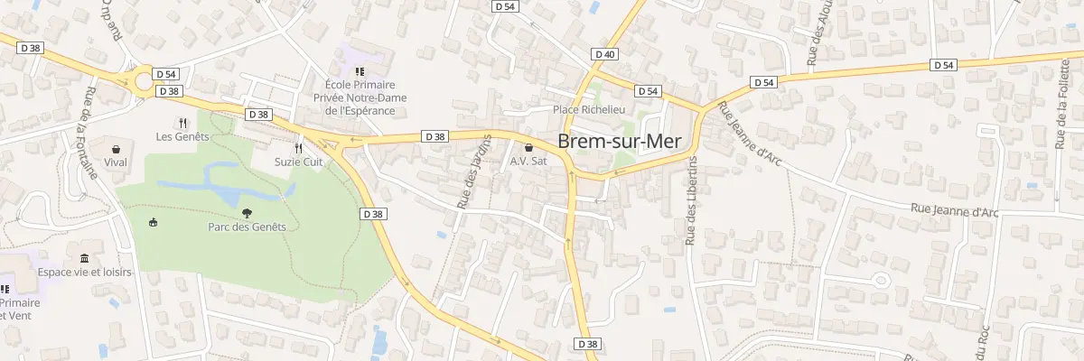 Plan du 8 Rue du général de gaulle à Brem-sur-Mer