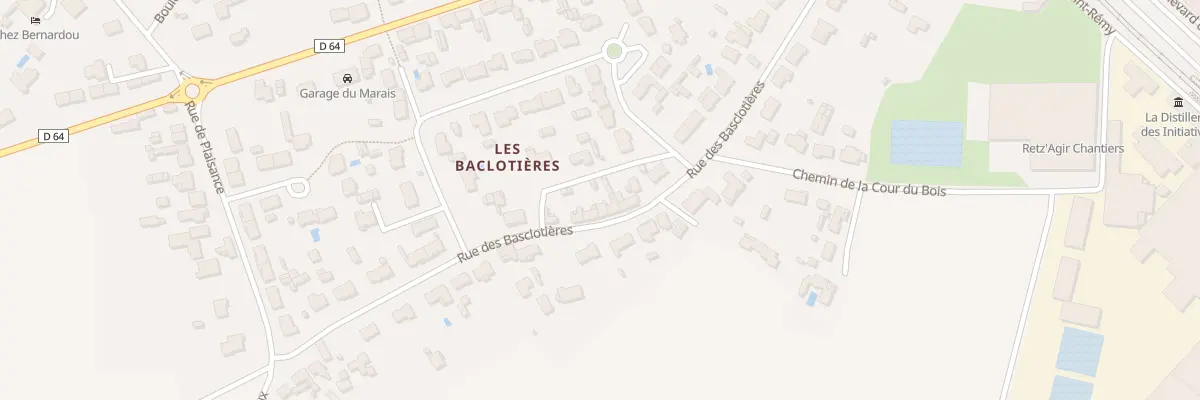 Plan du 38 Rue des Basclotières à Machecoul-Saint-Même