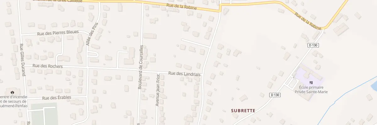 Plan du 8 Rue des Landriais à Guémené-Penfao