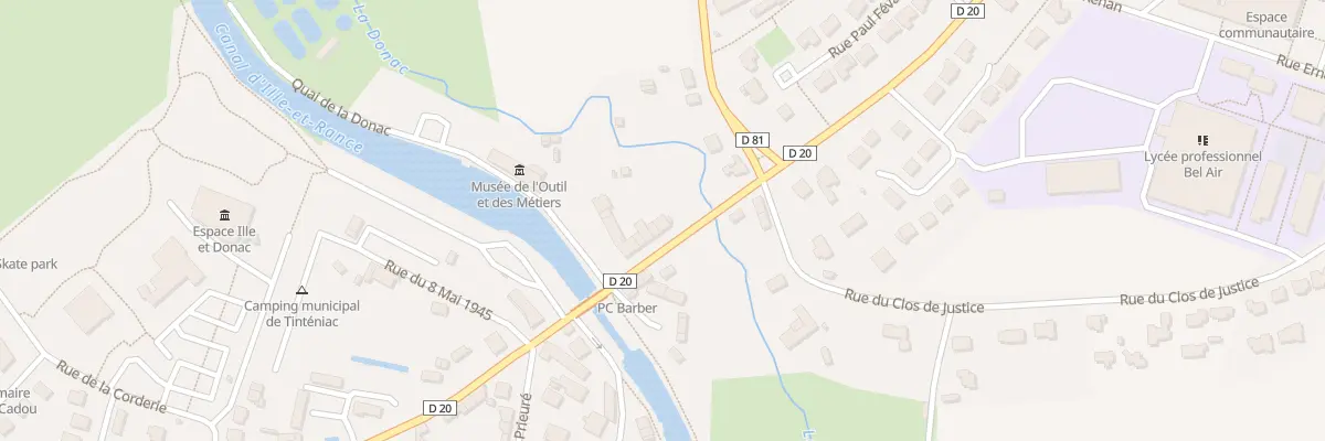 Plan du 3 Rue du Pont à l’Abbesse à Tinténiac