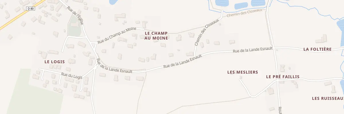 Plan du 13 Rue de la Lande Esnault à Saint-Gondran